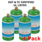 4 Pack 1lb 16.4 oz Refillable Propane Tank BBQ Cylinder for Camping