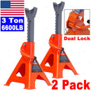 3ox 2 Pack 3T Heavy Duty Jack Stands With Dual Locking For Car Truck Tire Change Lift