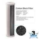 3ox 5 Stage Reverse Osmosis System Replacement Filter Set GAC Coconut Shell Carbon