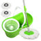 3ox Floor Cleaning System 360° Rotating Mop Bucket + 2x Mop Head Microfiber Spinning for Cleaning Hardwood and Floors